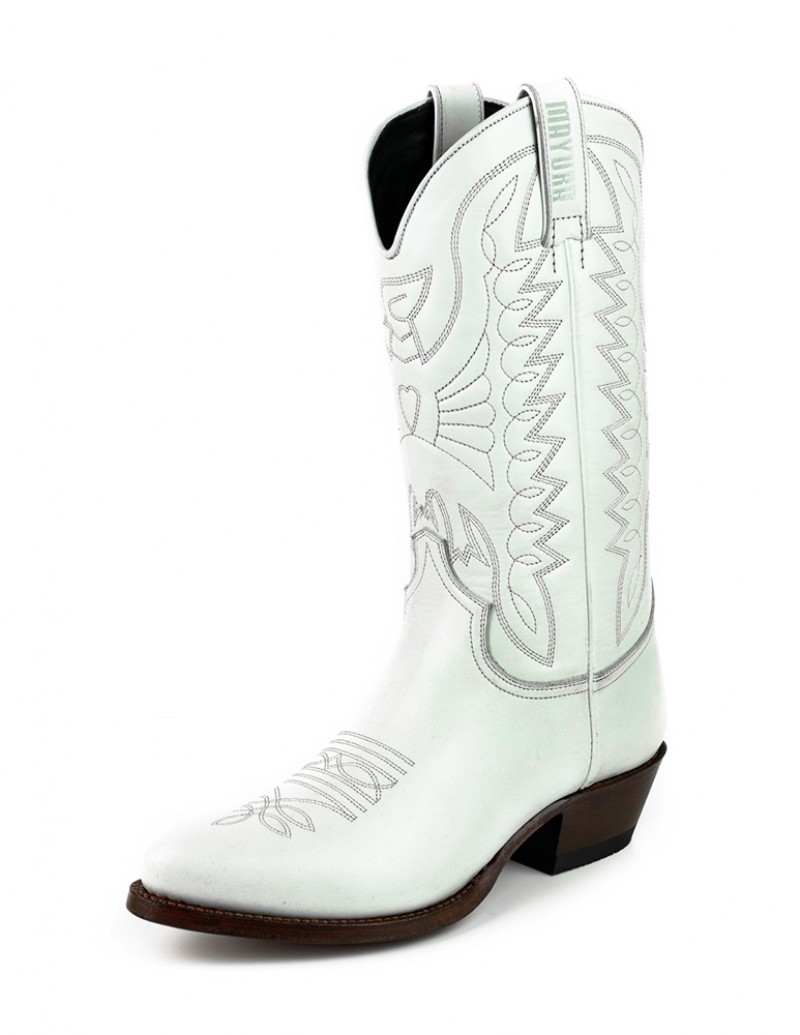 Botas Mujer Vaqueras Texana Cowboy Efe 338502 Piel Blanco