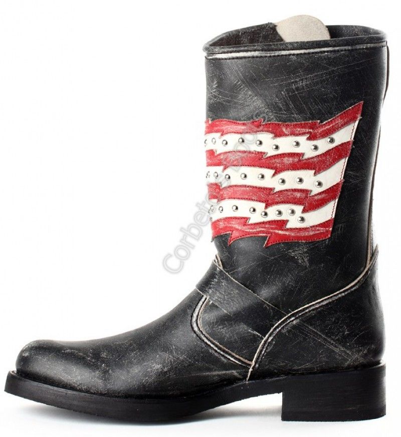 bijnaam betaling zuurstof 10694 Chiquita Raspado Negro | Sendra Boots mens United States flag  engineer boots - Corbeto's Boots