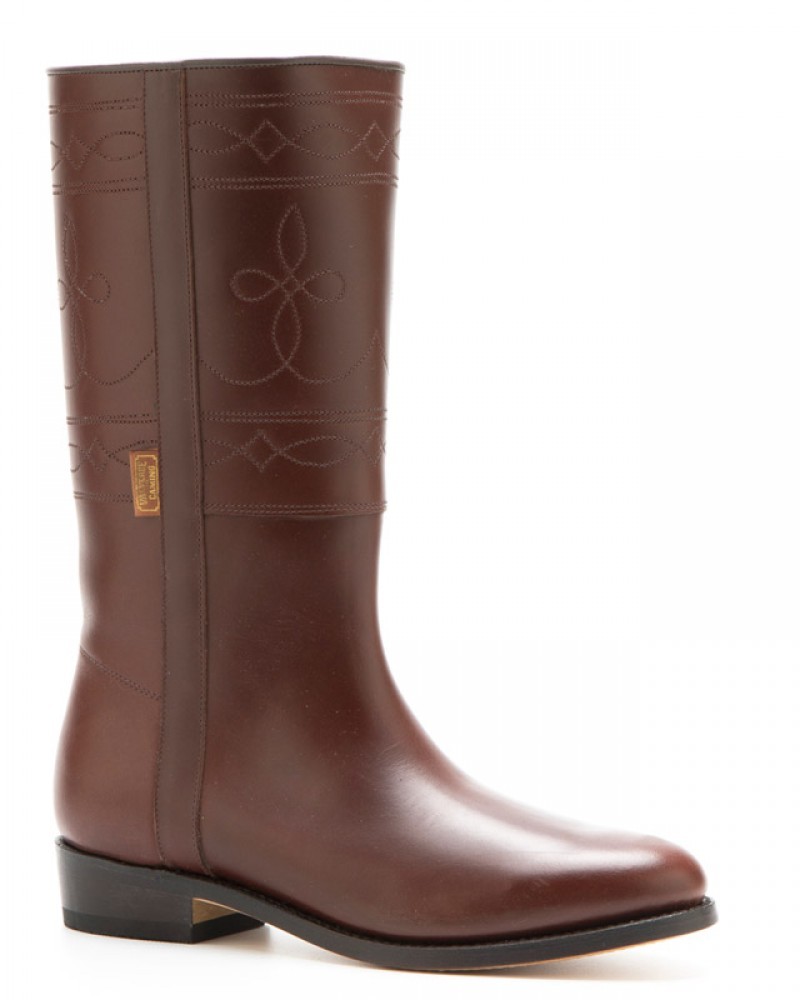 Magilux | Boto campero andaluz para hombre y mujer piel brillante marrón - Corbeto's Boots