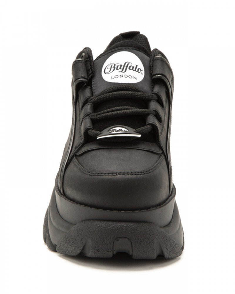 Buffalo London black platform sneakers 