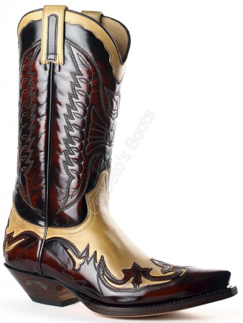 beige leathers cowboy boots 