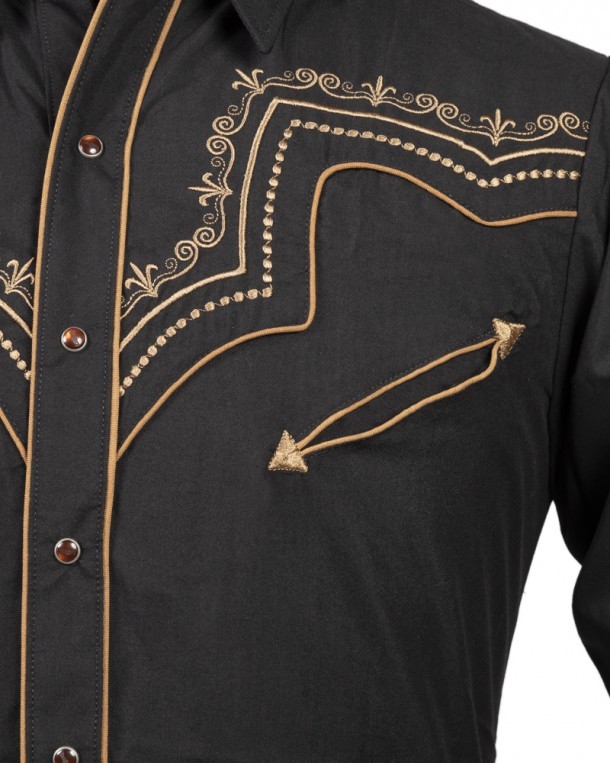 Camisa con bolsillos cowboy