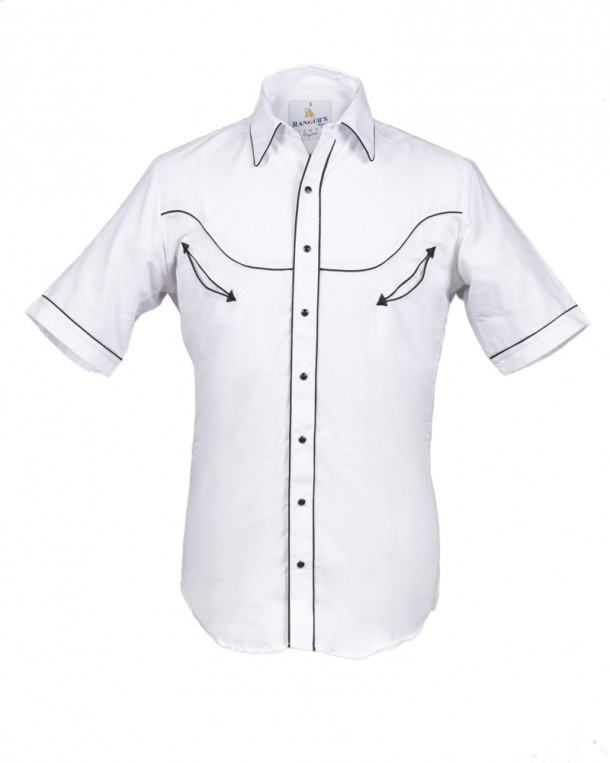 Camisa vaquera corta hombre