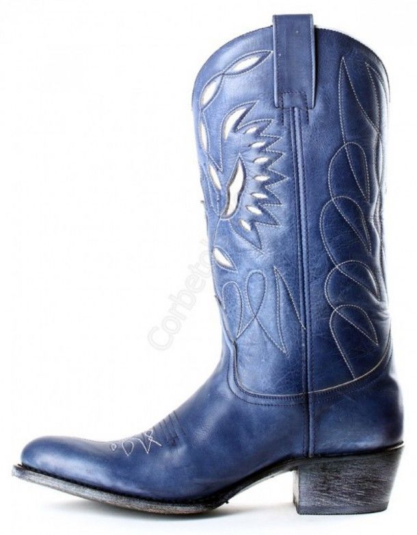 ladies navy blue cowboy boots