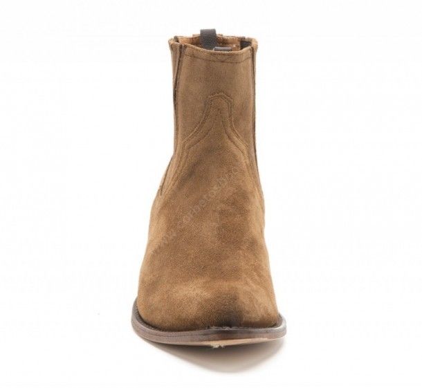 12380 Lia Bronx Light Rovere | Botín cowboy Sendra Boots para mujer ante marrón