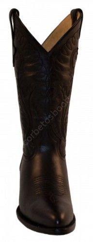 134 Acapulco Noir | Go West ladies round toe black western boots