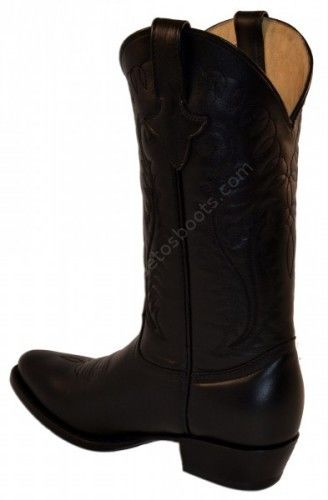 134 Acapulco Noir | Go West ladies round toe black western boots