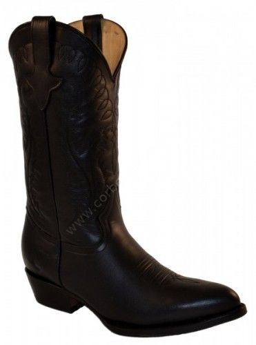 134 Acapulco Noir | Go West ladies round toe black western boots