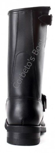 1590-6 Pull Oil Negro | Bota engineer Mayura cuero negro con punta acero