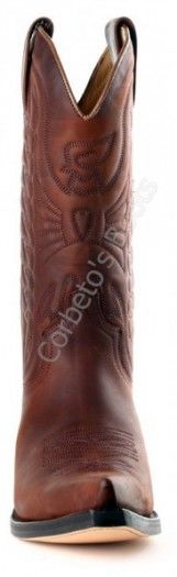 1920 Crazy Old Arabia | Bota cowboy Mayura unisex piel vacuno marrón engrasada