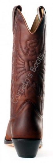 1920 Crazy Old Arabia | Bota cowboy Mayura unisex piel vacuno marrón engrasada