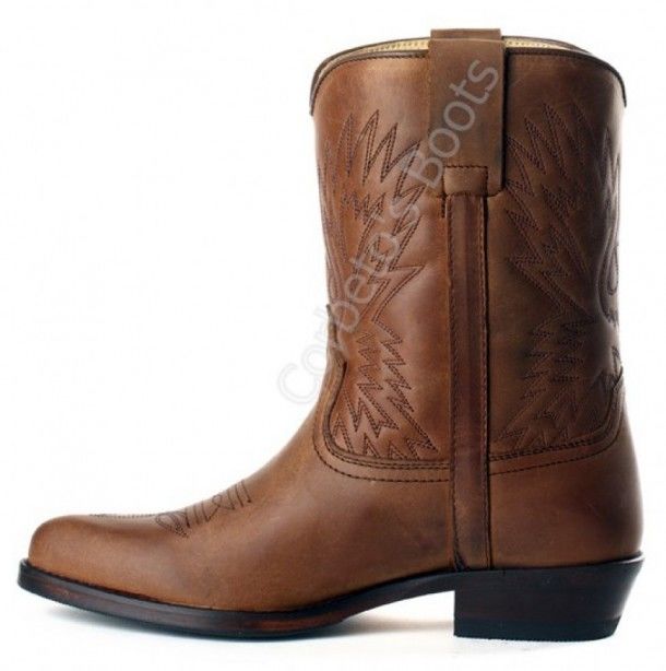 2314 Micky Sprinter Tang | Sendra children brown leather cowboy boots