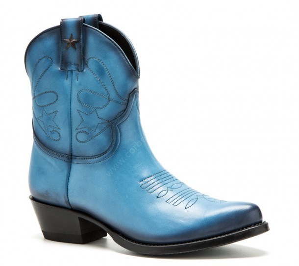 ladies blue cowboy boots
