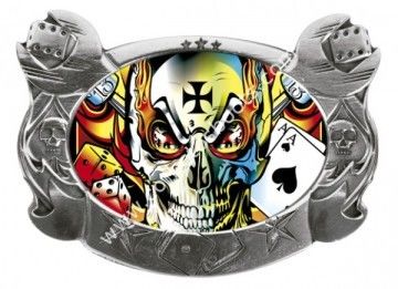 D. Vicente skull and aces buckle