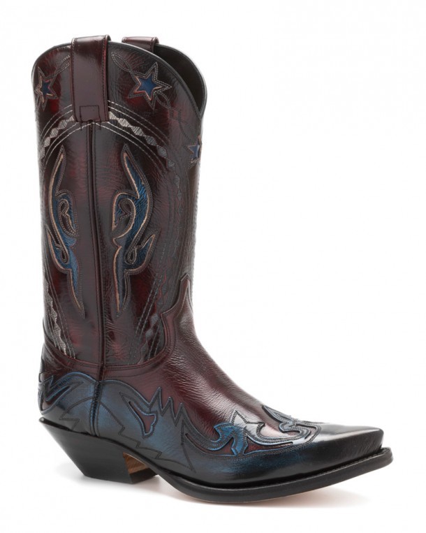 Mens blue Sendra cowboy boots