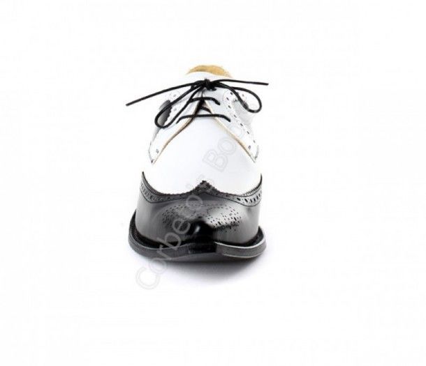 6241 JC Florentic Negro-Garduña Blanca | Sendra mens combined black & white leathers shoe