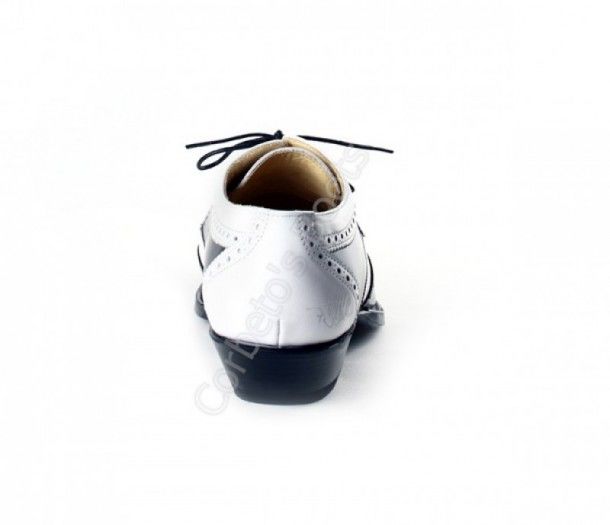 6241 JC Florentic Negro-Garduña Blanca | Sendra mens combined black & white leathers shoe