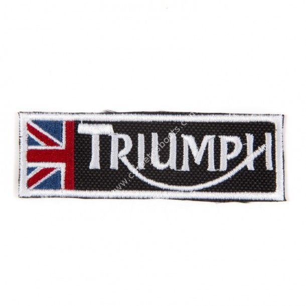 67-DGN020 | Parche logo TRIUMPH rectangular