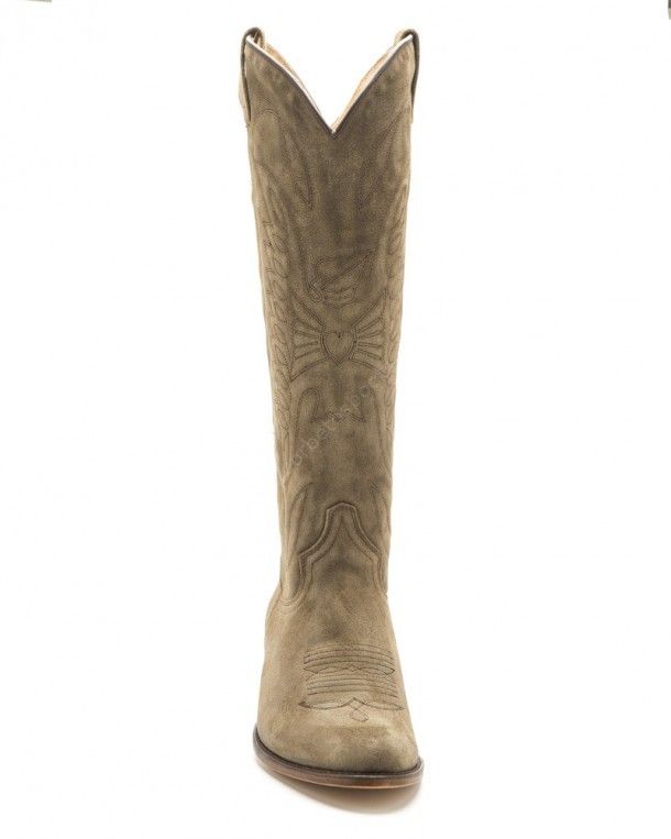 8840 Debora Old Martens Corda | Womens Sendra Boots knee high distressed brown suede boots