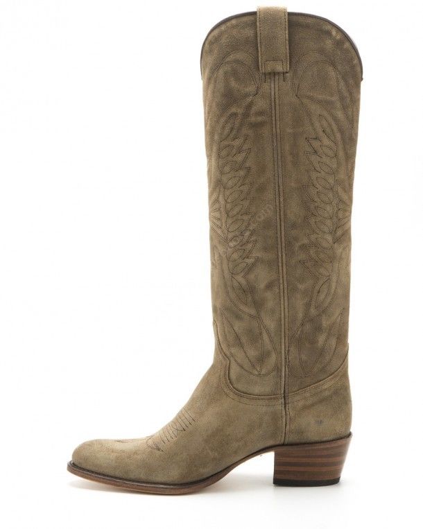 8840 Debora Old Martens Corda | Womens Sendra Boots knee high distressed brown suede boots