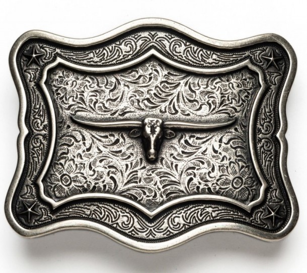 Cowhead cowboy buckles