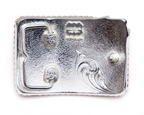 Patriotic cowboy buckles