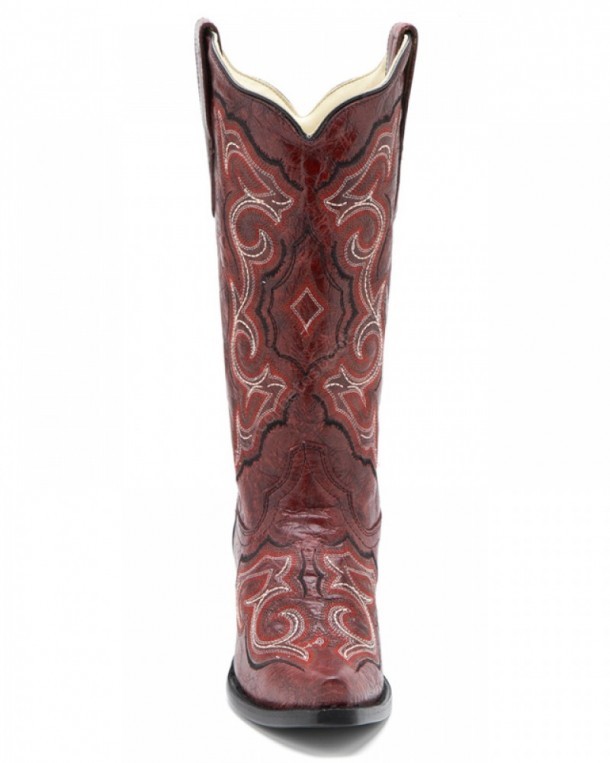 Corral Boots vintage dark red leather ladies western boots