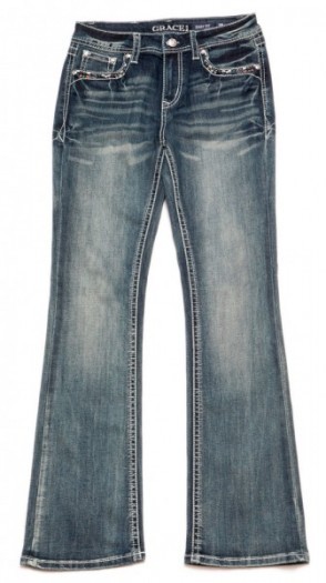 Plus sizes women denim jeans