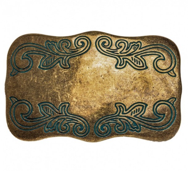 Golden cowboy buckles