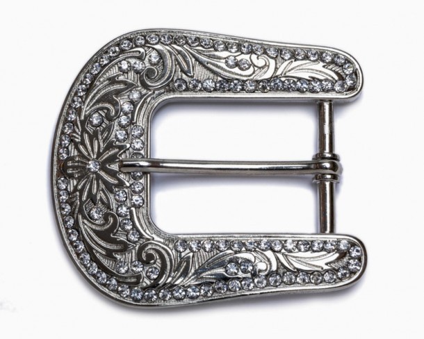 Cowboy buckle with rhinestones