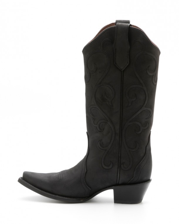 Soft leather women cowboy boots