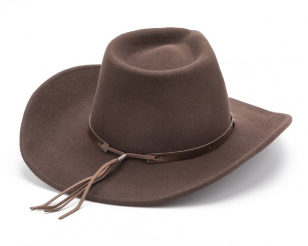 Sombrero vaquero ala corta unisex