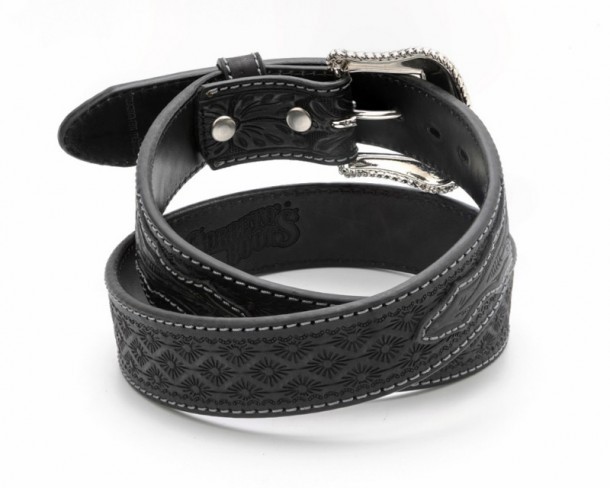 Cowboy belt with exchangeable buckle