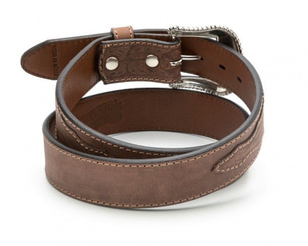 Cheap leather cowboy belt