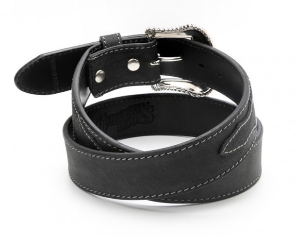 Classic black western belt