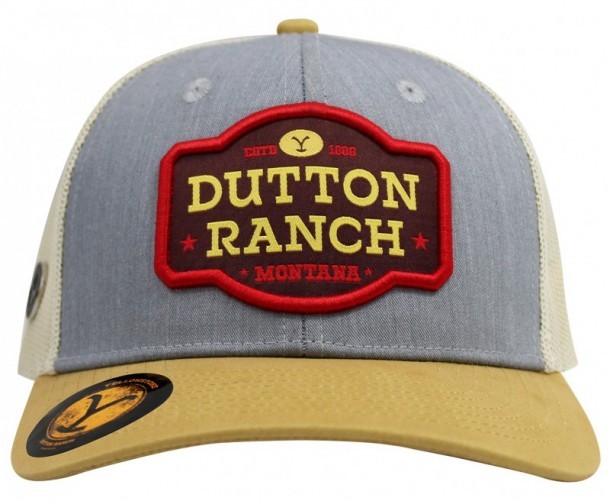 Dutton Ranch Yellowstone grey cap made by Ranch & Corral for sale at Corbeto