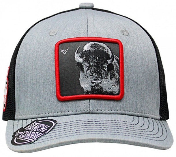 ARIAT Gorra negra con parche de calavera y desierto para hombre, Negro 