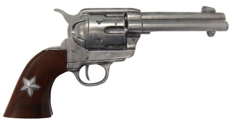 Colt revolver replica with decorative star on the handle