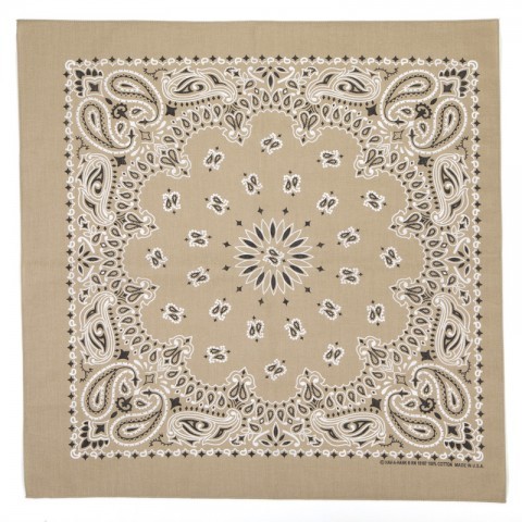 Sand color western style bandana for the neck, the perfect accessory for your western look at the best price