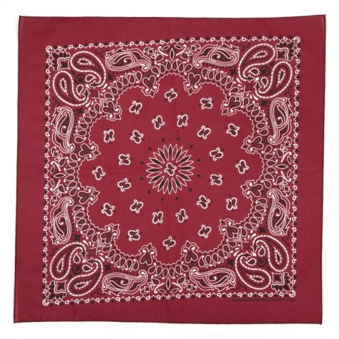 Maroon colour American bandana