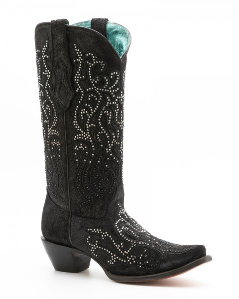 Cowboy wedding black boots