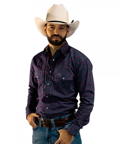 Camisa para vestir western hombre