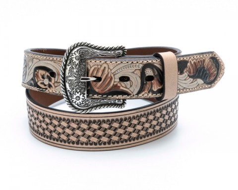 Light color western belts